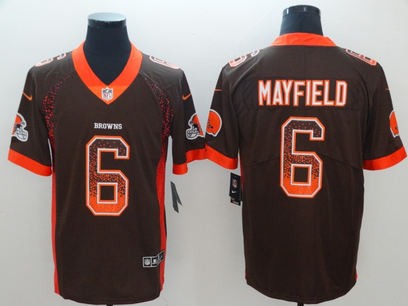 Men's Cleveland Browns Baker Mayfield Brown Jersey